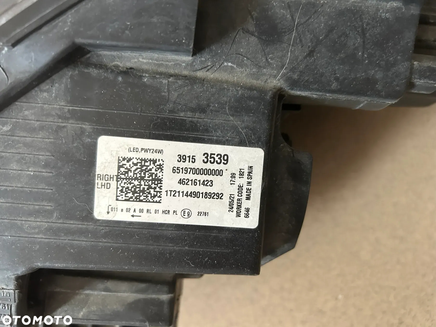 Lampa Przednia Prawa OPEL CROSSLAND X Przód FULL LED 39153539 462161423 - 4