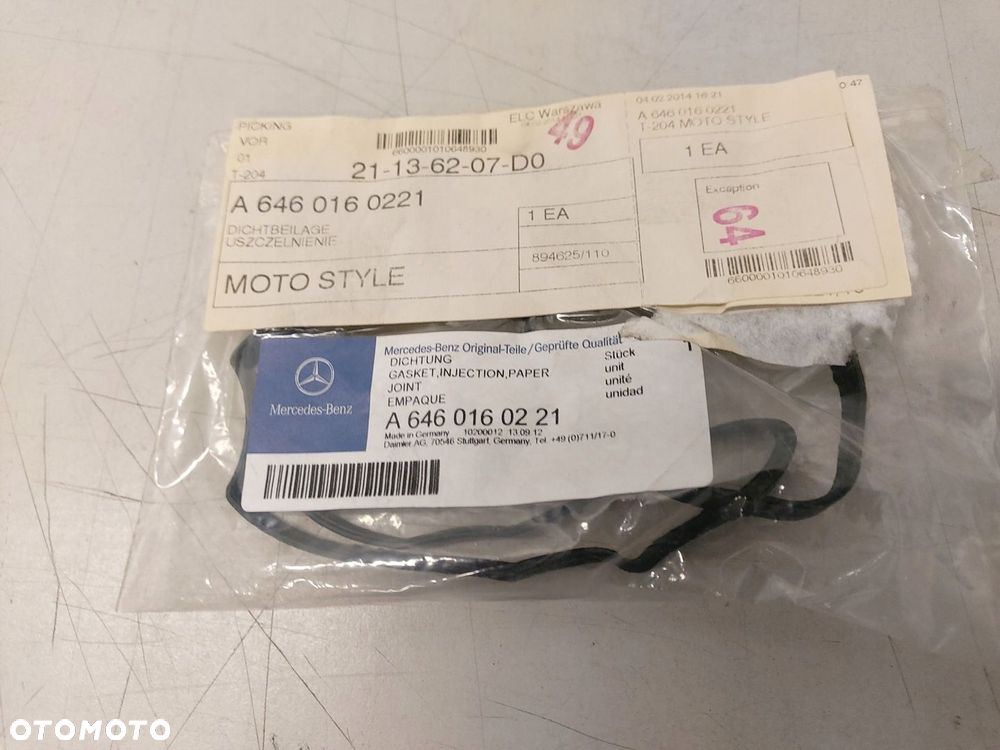 MERCEDES SPRINTER W901 VITO W639 USZCZELKA ODMY A6460160221 - 2