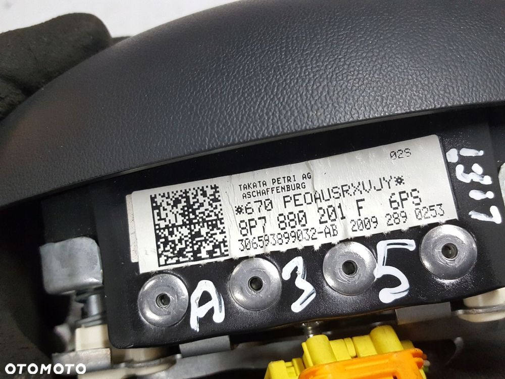 AUDI A3 8P LIFT 08-12r PODUSZKA AIRBAG KIEROWCY 4 RAMIONA 8P7880201F - 6