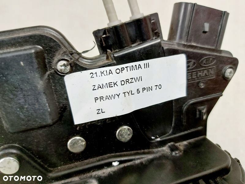 kia optima iii 3 zamek drzwi prawy tył 5 pin - 3