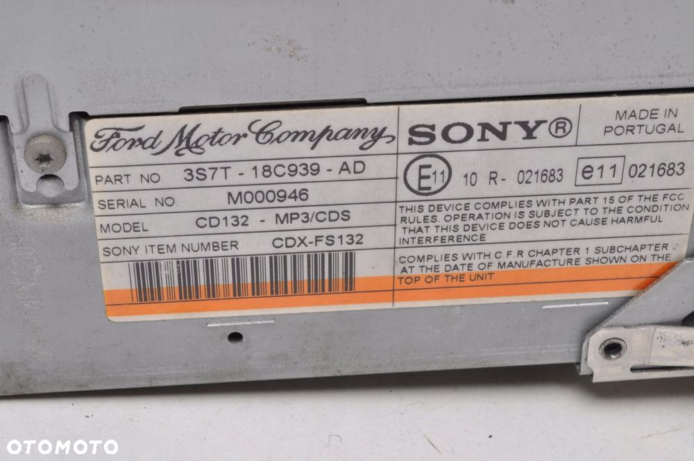 FORD MONDEO III MK3 RADIO 3S7T-18C939-AD - 11