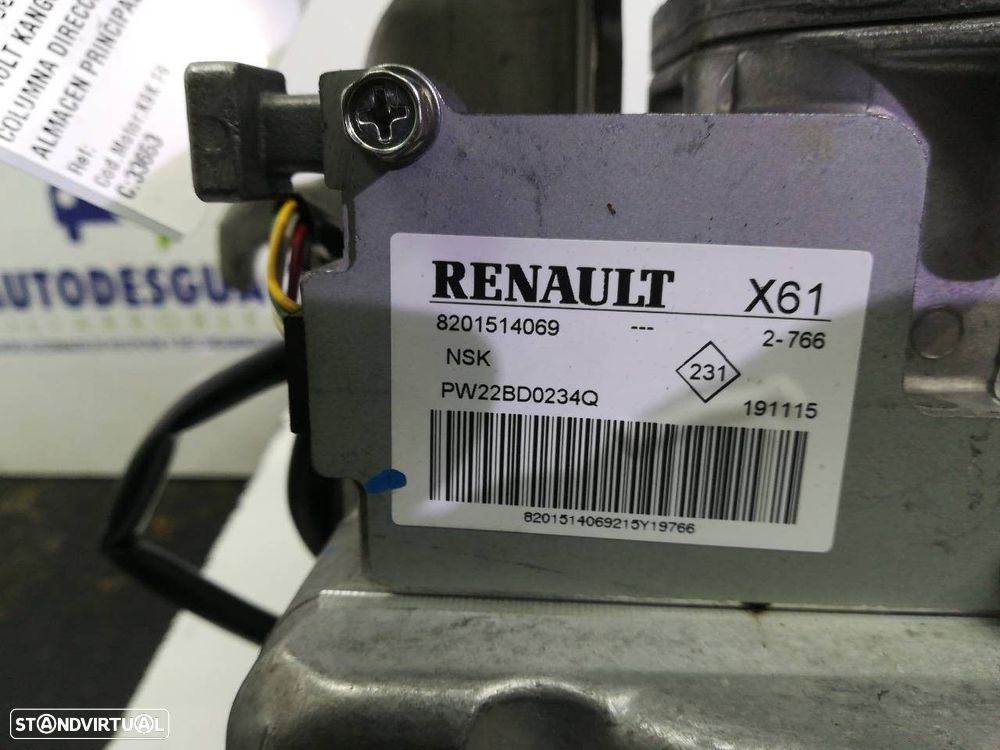 COLUNA DIREÇÃO ELECTRICA RENAULT KANGOO BE BOP 2015 -EA9CEC0110 - 7
