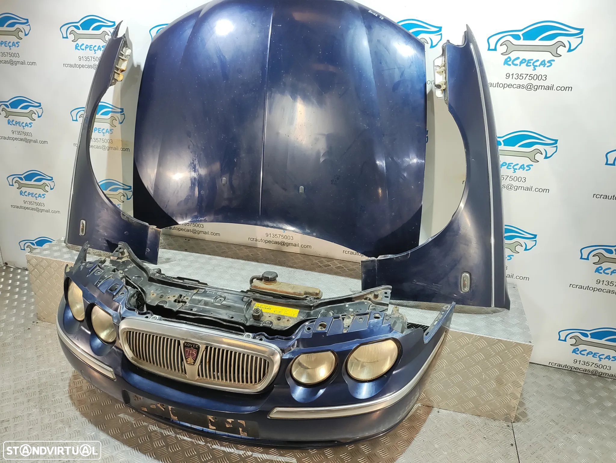 FRENTE COMPLETA ROVER 75 RJ CAPOT PARACHOQUES GUARDA-LAMAS OTICAS RADIADOR VENTILADOR FRENTE FIBRA REFORÇO - 3