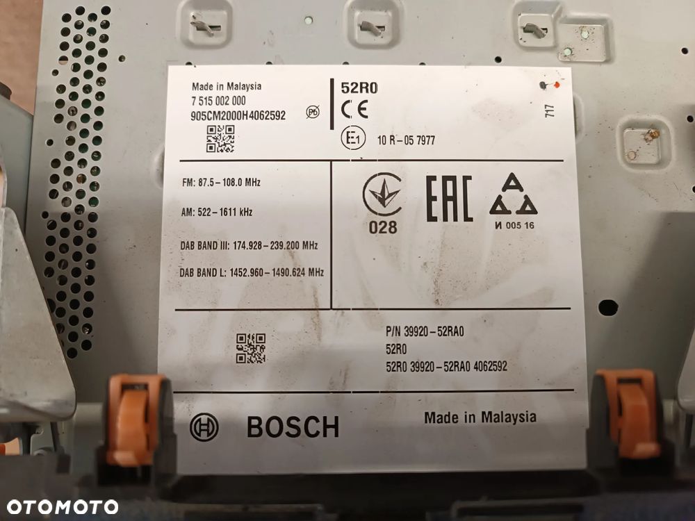 RADIO NAWIGACJA GPS WYŚWIETLACZ TABLET 39920-52RA0 SUZUKI SWIFT MK8 - 4