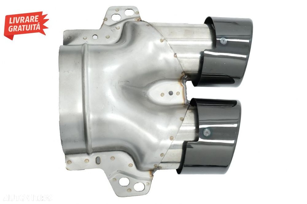 Bara Fata cu Difuzor Spate si Ornamente evacuare Mercedes C-Class A205 Cabrio C205- livrare gratuita - 15