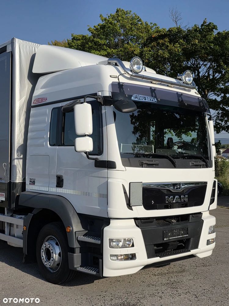 MAN TGM 15.290 / BURTO-FIRANKA / CAŁY NA PODUSZKACH /KLIMA POSTOJOWA / 2018R /  NISKI PRZEBIEG / 18 PALET / E6 / JAK NOWY / WINDA / - 26