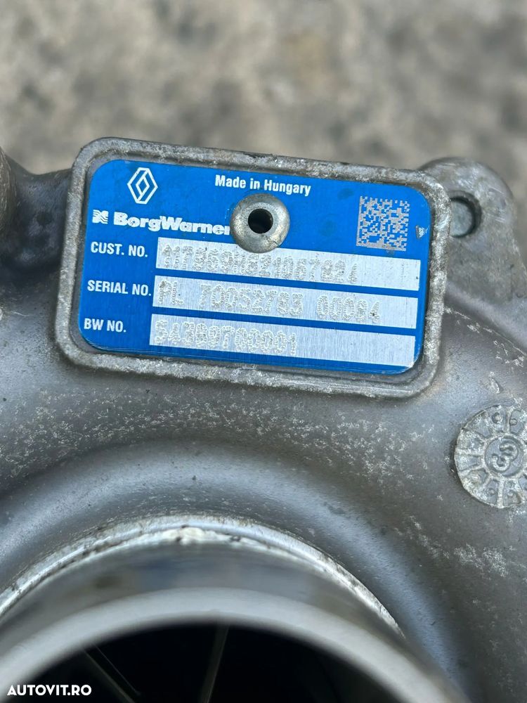 Turbina Renault megane 3 motor 1.6 dci 130 cp - 2