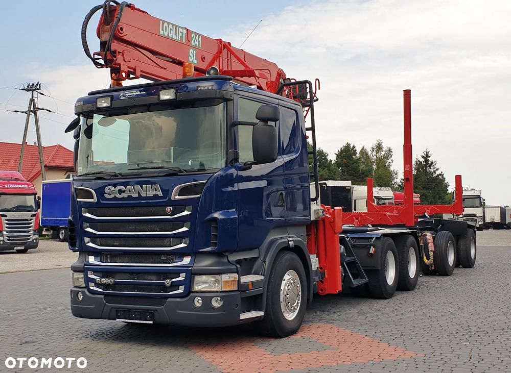 Scania R560 v8 6X4 DŻWIG LOGLIF 241 SL do lasu / drewna / dłużcy - 3
