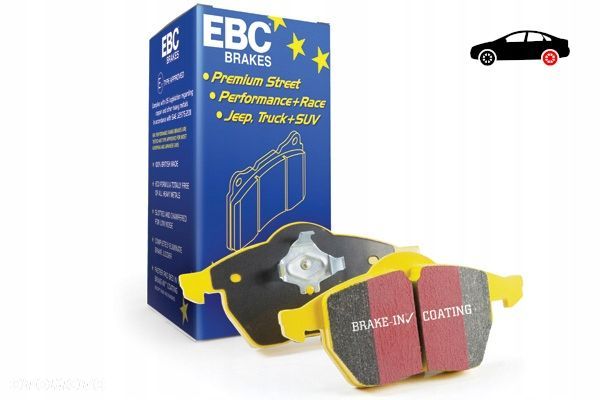 JAGUAR XKRS X150 5.0SC KLOCKI HAMULCOWE EBC YELLOW - 15
