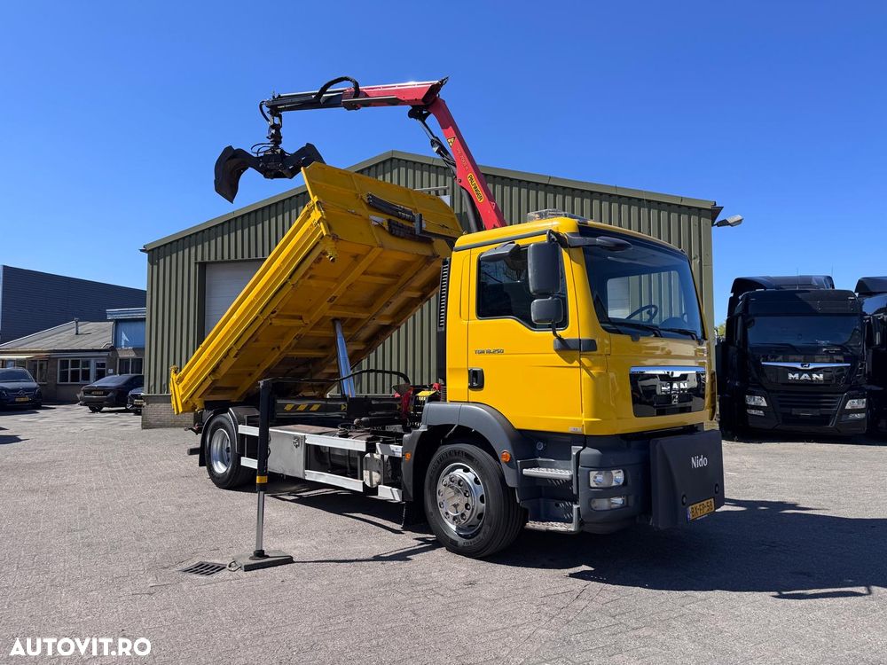 MAN TGL TGS 18.250 basculabil cu macara 18 tone - 1