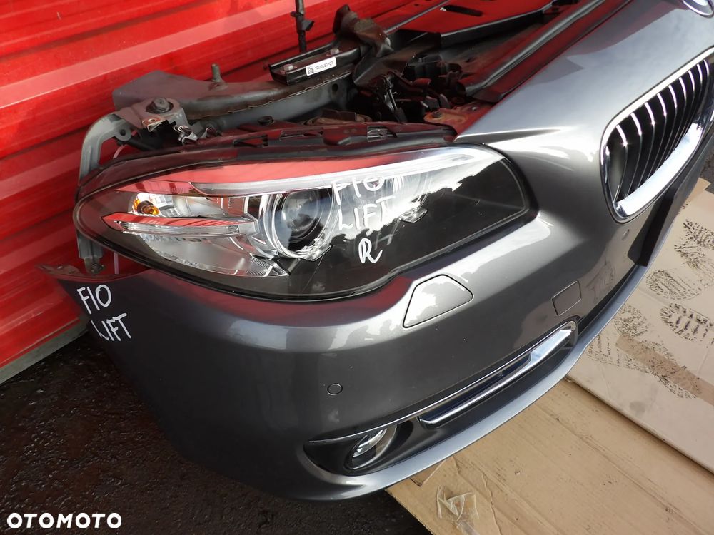 BMW - F10,F11 -  LIFT - LUXURY - KOMPLETNY PRZÓD - MASKA , BLOTNIKI , ZDERZAK , LAMPY , PAS PRZEDNI Z CHŁODNICAMI - STAN IDEALNY - 3