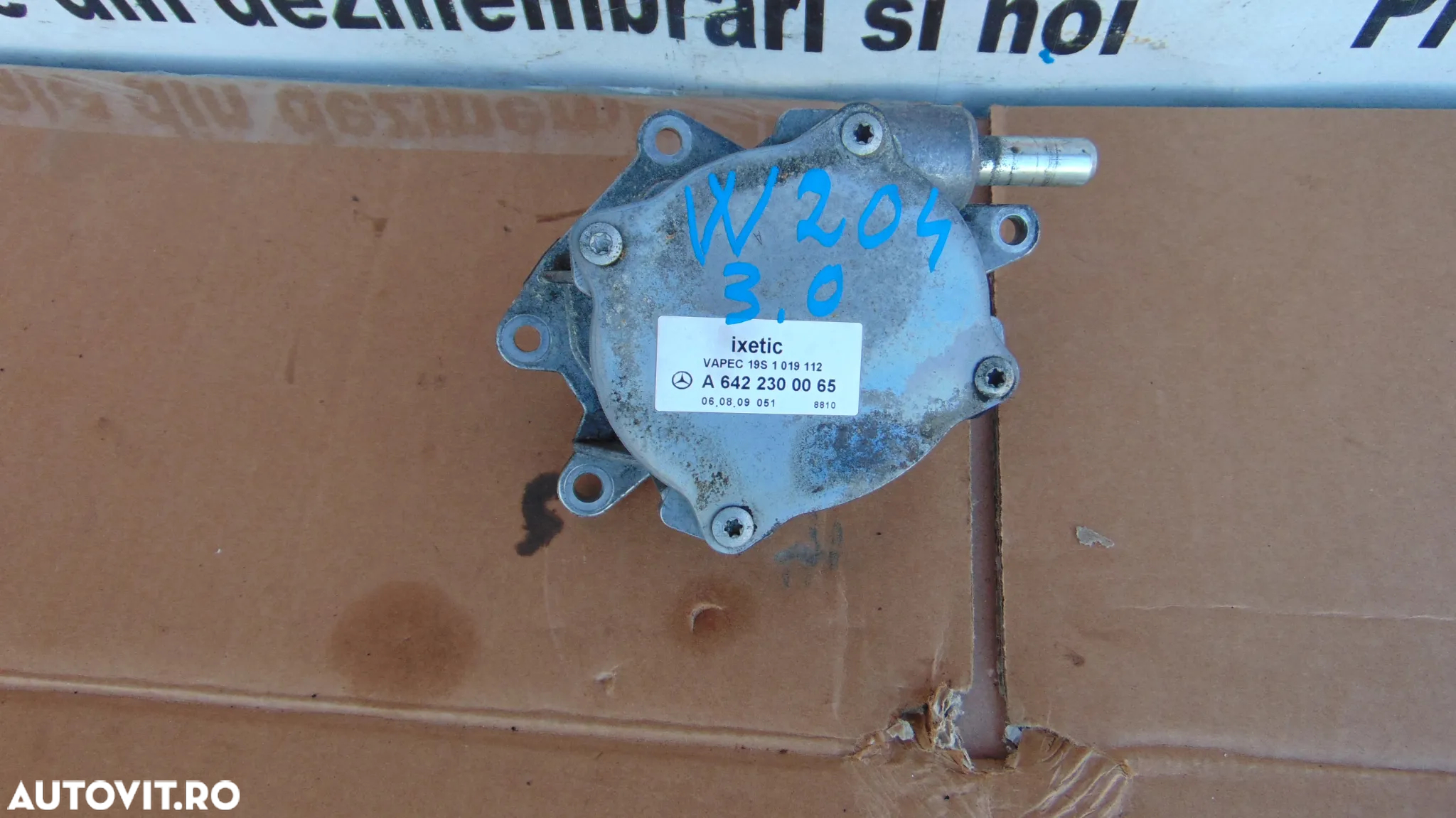Pompa vacuum Mercedes 3.0 w204 euro 4 w211 w219 w221 w251 pompa tandem sprinter viano vito w639 ml - 3
