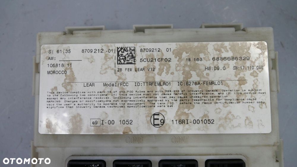 bmw f20 140i automat sterownik moduł fem + 2 kluczyki 8709212 - 5