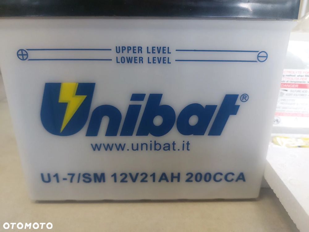 AKUMULATOR UNIBAT U1-7 12V 21AH 200A L+ +ELEKTROLIT TRAKTOREK KOSIARKA MOTOCYKLE - 3