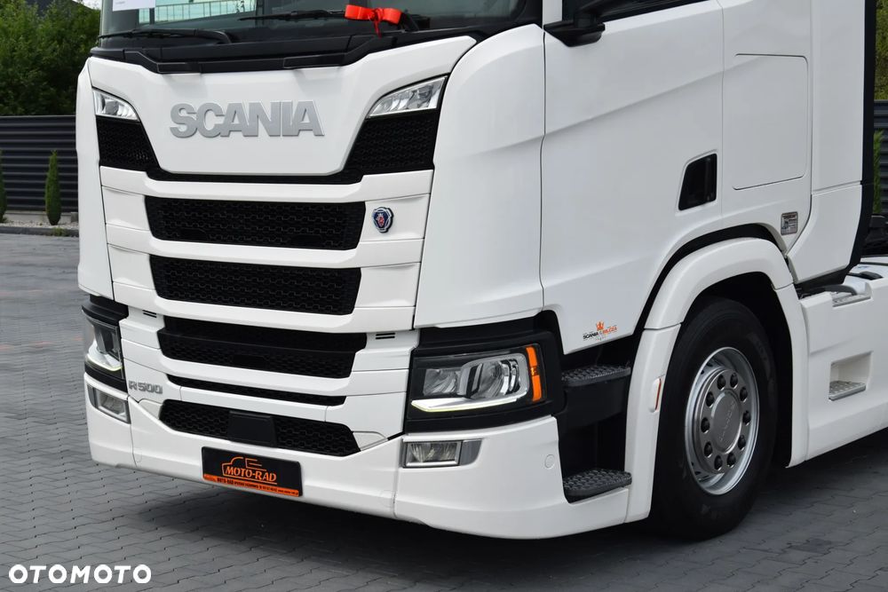 Scania R500 / RETARDER / KLIMATYZACJA POSTOJOWA / ACC / KLIMA / FULL LEDY / FULL SPILERY / 2 ZBIORNIKI PALIWA / SERWISOWANA / SPROWADZONA - 9