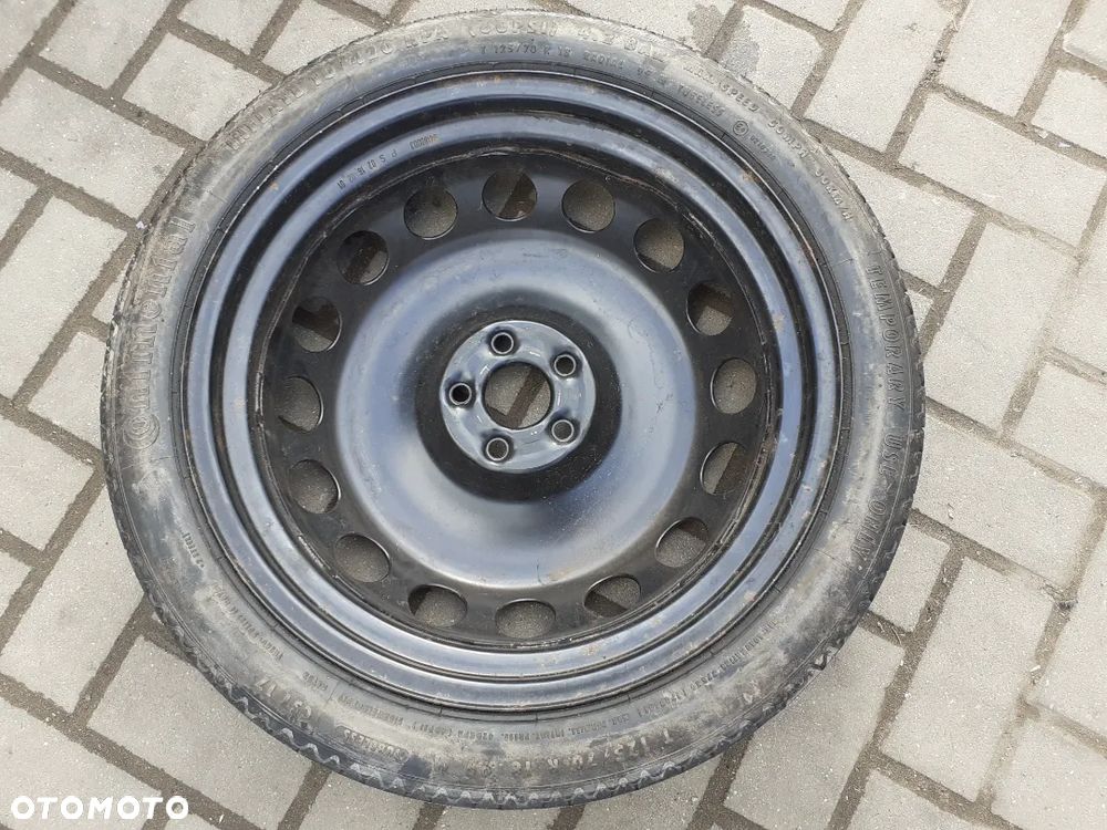 KOŁO DOJAZDOWE ZAPASOWE ZAPASÓWKA DOJAZDÓWKA VW SKODA AUDI SEAT 5X100 - 4