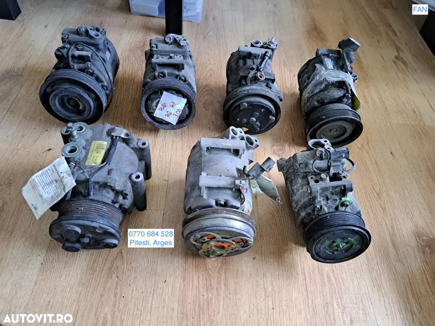 Compresor clima ac aer conditionat climatronic climatizare Audi A4 A6 A8 Q5 Volkswagen VW Phaeton Alfa Romeo Fiat Stilo Bravo Lancia Toyota Rav 4 Mitsubishi Pajero - 1