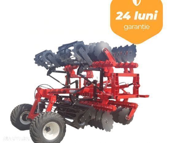 Grapa grea tractata bufer 6m, cu 48 talere - 1