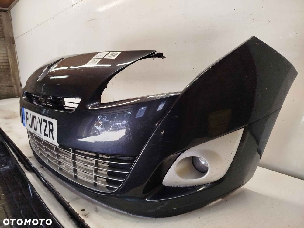 + ZDERZAK PRZÓD PRZEDNI DO RENAULT GRAND SCENIC III 3 TEB66 SZARY GRAFITOWY HALOGENY - 3