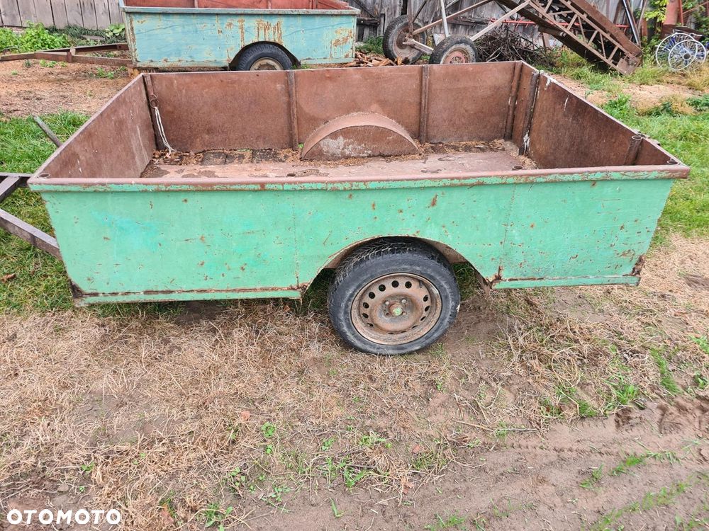 Przyczepka rolnicza dwukółka przyczepa jednoosiowa Transporter do obornika/ Taśmociąg / Podajnik Grabarka 5 gwiazd do siana Meprozet Orzys - 13