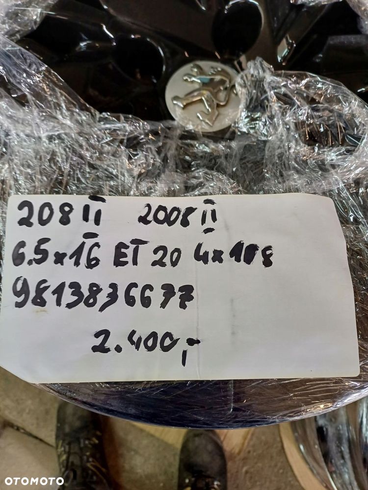felgi aluminiowe peugeot oe 208 ii / 2008 ii 6.5jx16 4x108 et 20 - 10