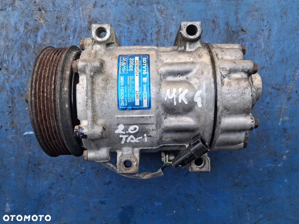 Sprężarka pompa kompresor klimatyzacji FORD VOLVO 1.8 2.0 TDCI Diesel Sanden SD7V16 3M5H-19D629-HD Ford Focus MK2 Kuga Mondeo Galaxy C-Max S-max Volvo C30 S40 V50 - 1