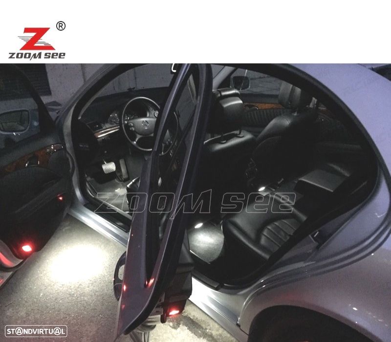 KIT COMPLETO DE 22 LÂMPADAS LED INTERIOR PARA MERCEDES CLASE S W220 S320 S350 S400 S420 S430 1999-2 - 2