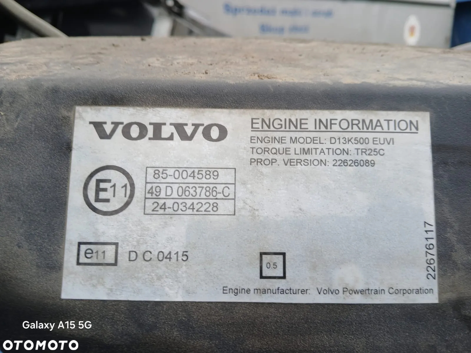 SILNIK VOLVO D13 K 500 EUVI - 2
