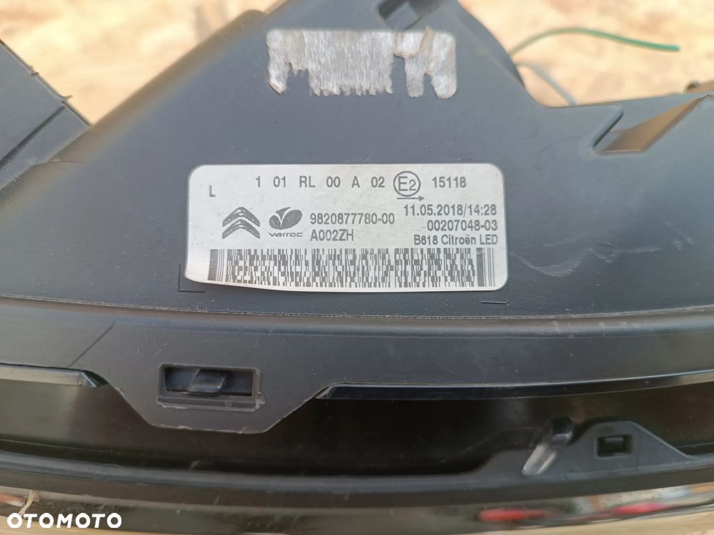 LAMPA LEWA DRL DO JAZDY DZIENNEJ LED 9820877780  CITROEN C3 III - 3