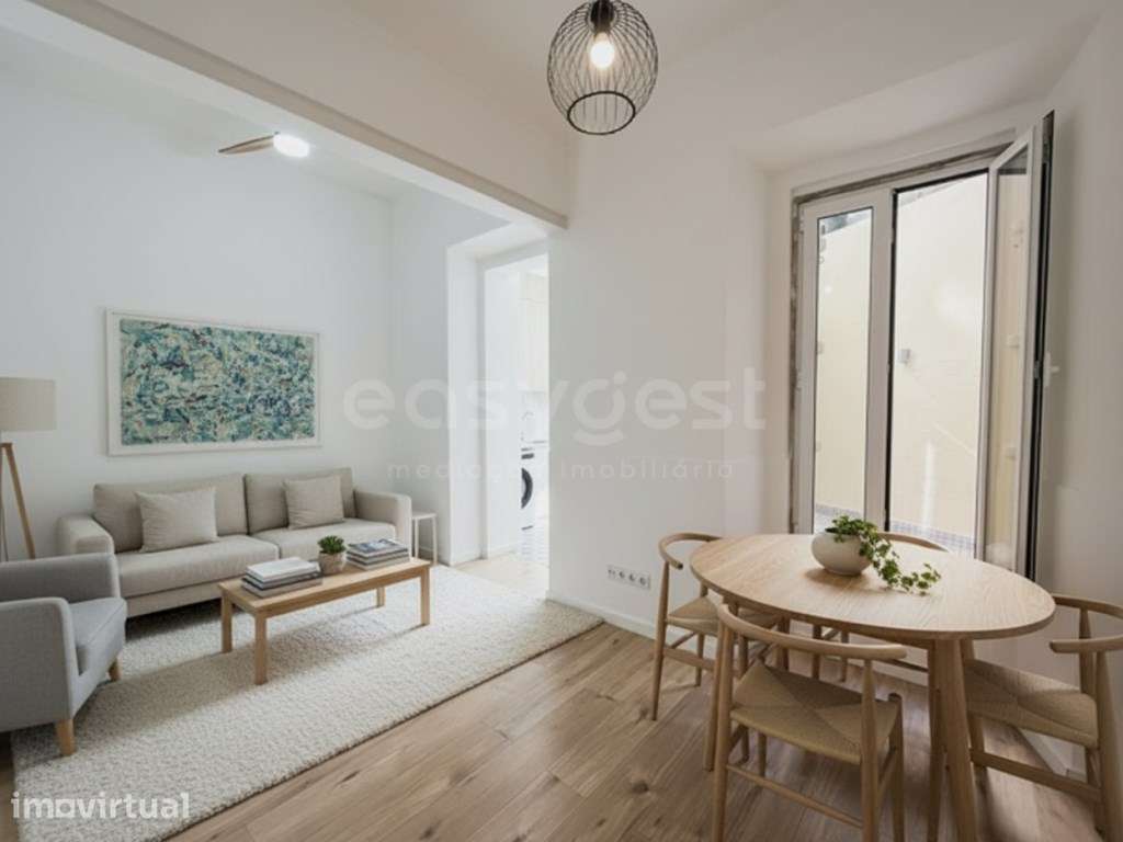 Apartamento T1+1 Remodelado , Terraço , Campo de Ourique - Grande imagem: 2/21
