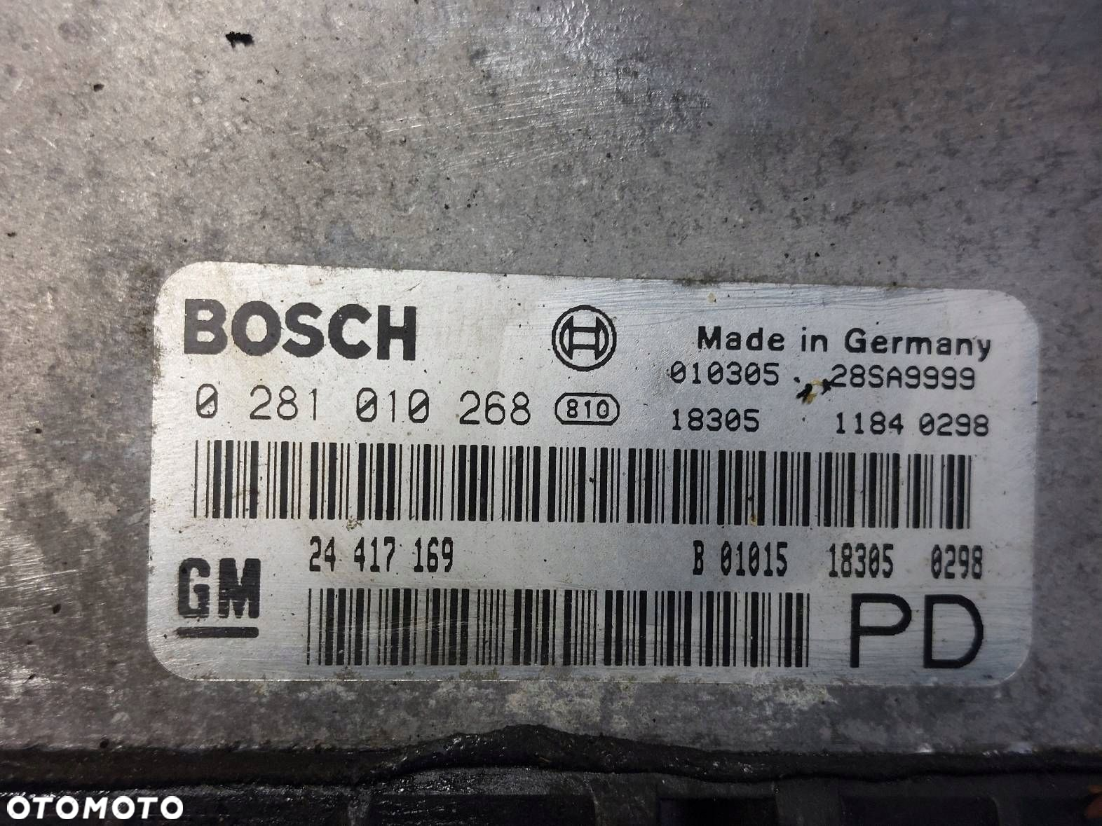 ZESTAW STARTOWY OPEL ZAFIRA A 24417169 0281010268 - 2