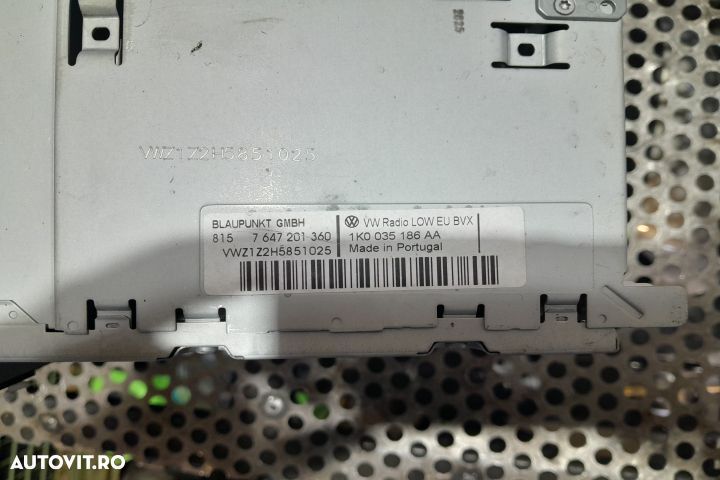 RADIO CD 1K0035186AA 1K0035186AA Volkswagen VW Golf 6 [2008 - 2015] H - 3