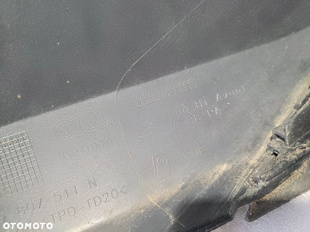 AUDI A4 B8 LIFT 8K0 / 8K9 S-LINE KOMBI ZDERZAK TYLNY TYLNI TYŁ NA 4xPDC + DYFUZOR NA JEDEN WYDECH NR 8K9807511N NR AUKCJI NZ2182 - 28