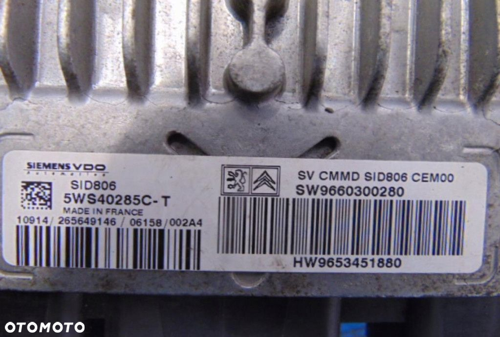 CITROEN C2 1.4 HDI KOMPUTER SILNIKA 9660300280 - 7