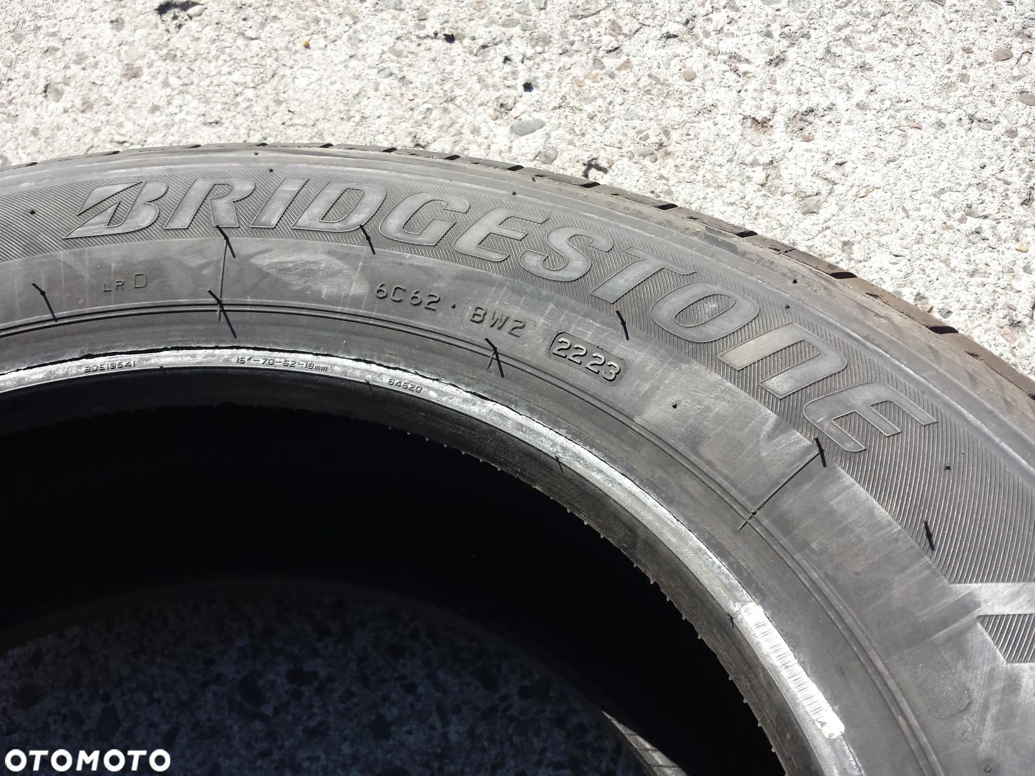 16” - WZMACNIANE  "C" - do BUSa - 225/65 r16 cali –  BRIDGESTONE  Duravis - index "C" Wzmacniane LETNIE Opony - stan BDB - GWARANCJA ! + Możliwy MONTAŻ !! - 5