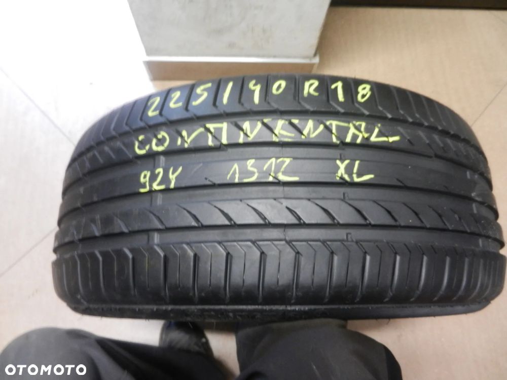 Opona pojedyńcza 225/40r18 continental conti sport contact 5 7mm lato - 1