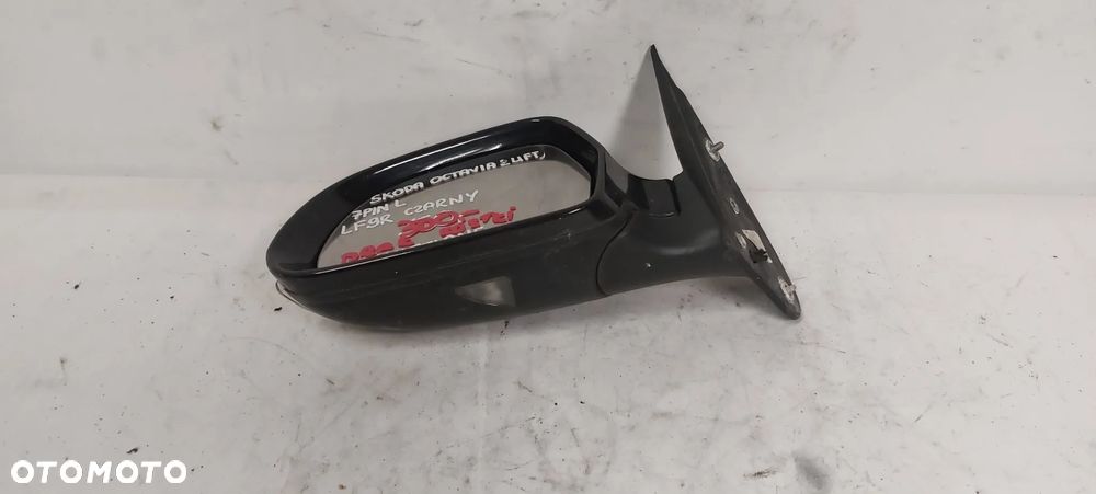 .  LUSTERKO ELEKTRYCZNE SKODA OCTAVIA 2 LIFT LEWE 7PIN LF9R CZARNY !BRAK KOSTKI! !PODŚWIETLANE! - 4