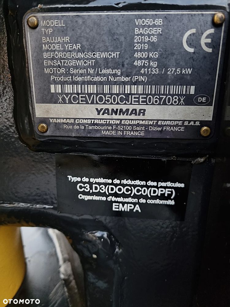 Yanmar VIO50-6B Koparka 5 ton jak Nowa z Salonu 2020 rok. tylko 2183mtg. Szybko-złącze Hydrauliczne! Yanmar silnik z Norwegii. DEKRA 2026rok AKTUALNA! Dokumentacja! Pompa ON. ani deka luzów i wycieków! OKAZJA Linia Hydr. Plus - 8
