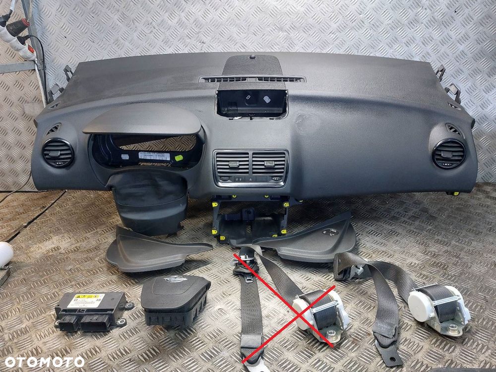 ZESTAW AIRBAG KOKPIT PODUSZKI MODUŁ OPEL MERIVA B 10-13r 13300473 - 1