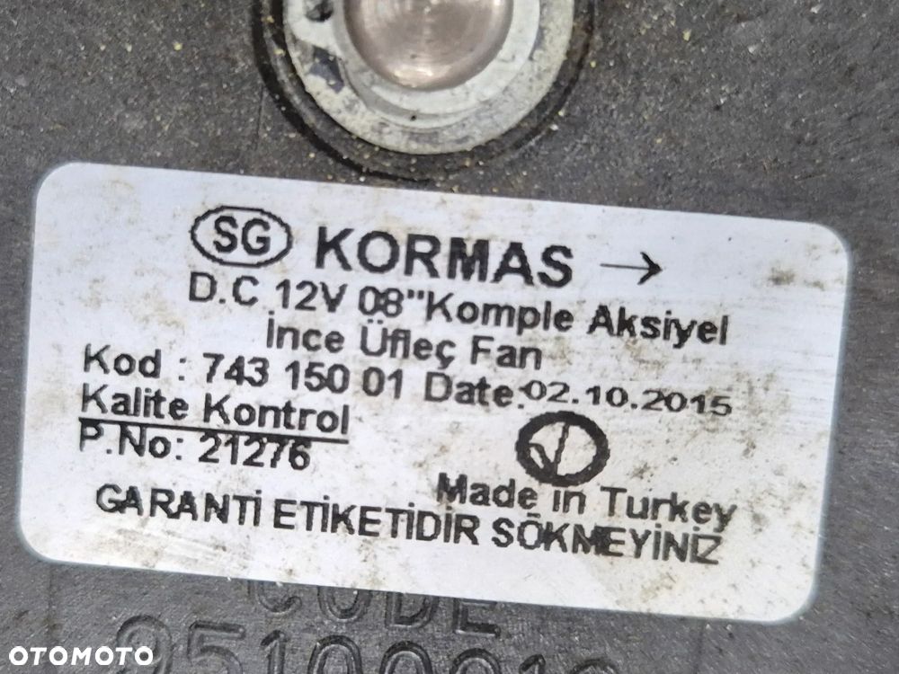 WENTYLATOR AGREGATU CHŁODNICZEGO KORMAS 12V - 3