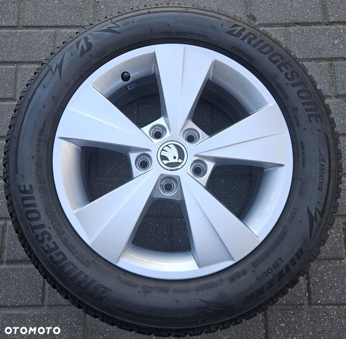 4x Felgi alu oryginalne SKODA OE 6.5 x 16 5x112 ET46 Octavia [1233] - 1