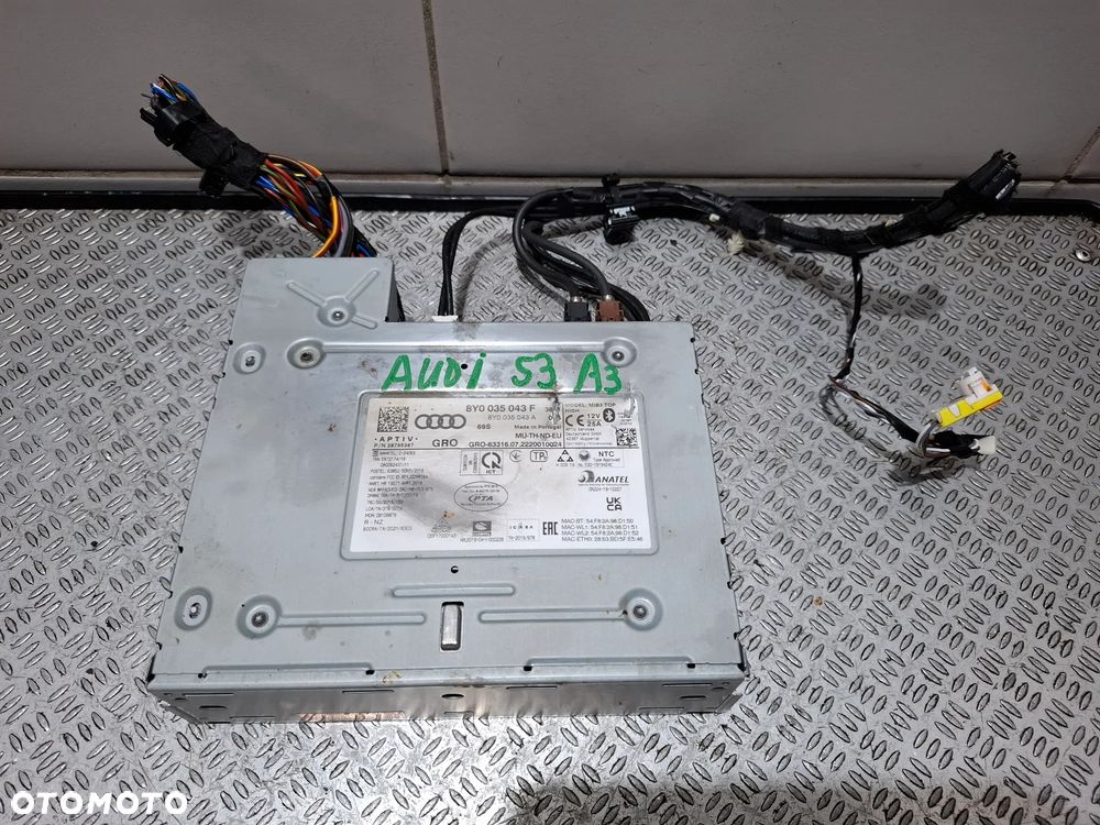 Radio nawigacja Audi A3 S3 R 2022 nr 8Y0035043F - 1