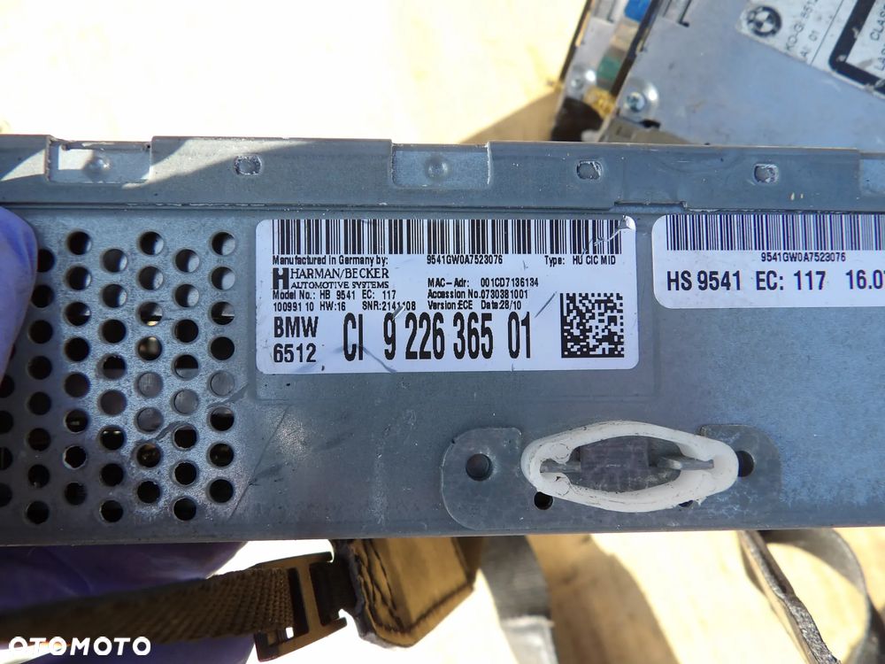 BMW - F10,F11 - RADIOODTWARZACZ CD - NAWIGACJA - 9226365 - 3