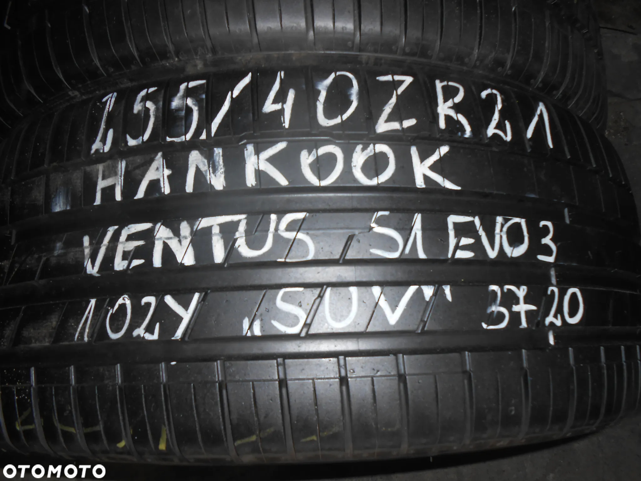 OPONY 255/40R21 HANKOOK VENTUS S1 EVO 3 SUV DOT 3720 7MM - 3
