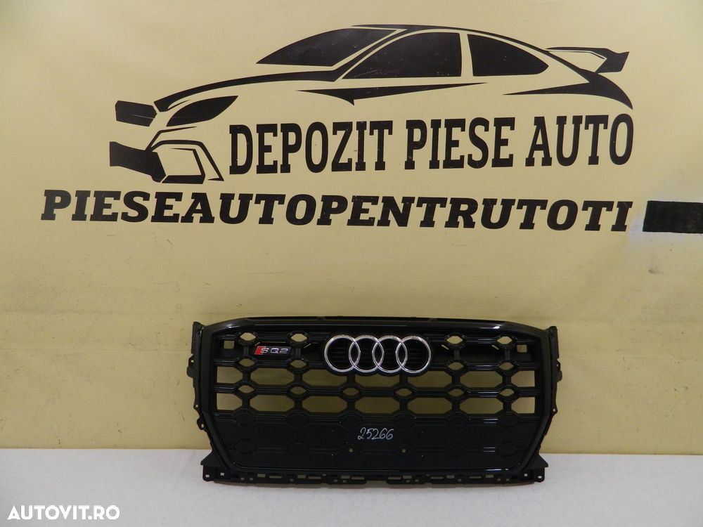 Grila radiator Audi Q2 / SQ2 S-Line facelift, 2021, 2022, 2023, cod origine 81A853651C. - 2
