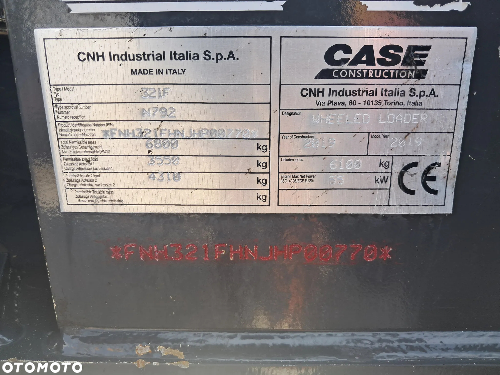Case 321F - 10