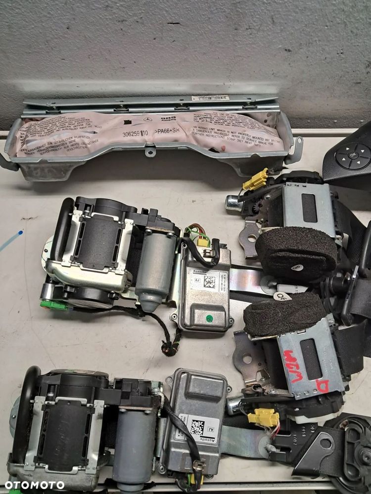 mercedes c klasa w204 sedan poduszki powietrzne airbag pasy komplet oryg - 9