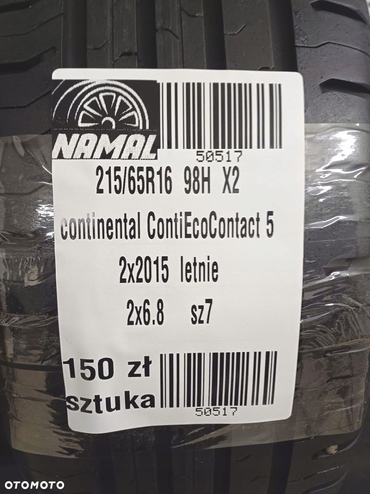 215/65R16 continental opony letnie 6,8mm 50517 - 9