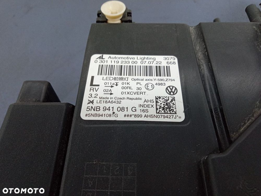 TIGUAN II LIFT REFLEKTOR LEWY IQ LIGHT 5NB941081G - 7