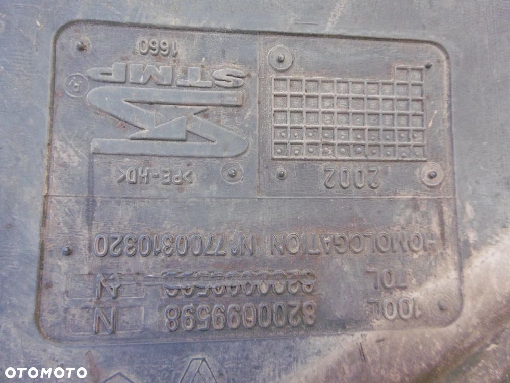 ZBIORNIK PALIWA BAK MASTER MOVANO 2.2 DCI 97-10 - 2